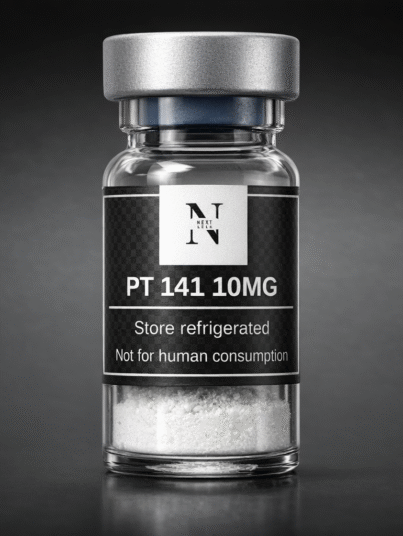 PT 141 peptide vial close-up