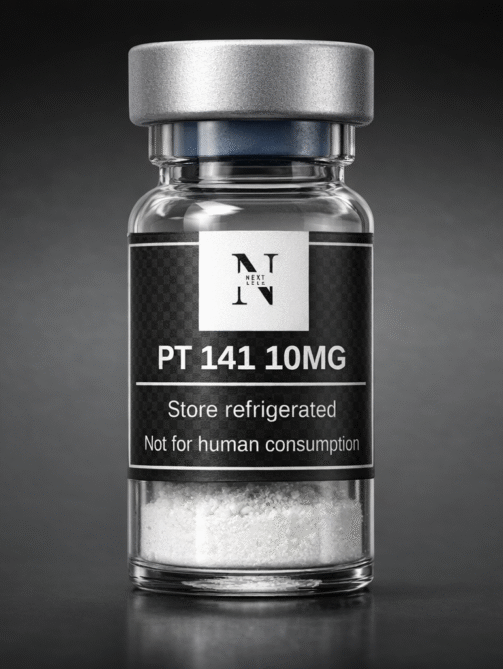 PT 141 peptide vial close-up